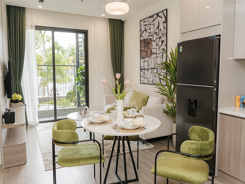 thiết kế nội thất căn hộ 1pn+1 tại the kyoto vinhomes star city