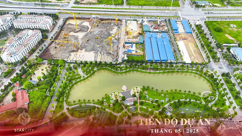 tiến độ xây dựng tháng 5/2025 tại The K-park avenue Vinhomes Thanh Hóa