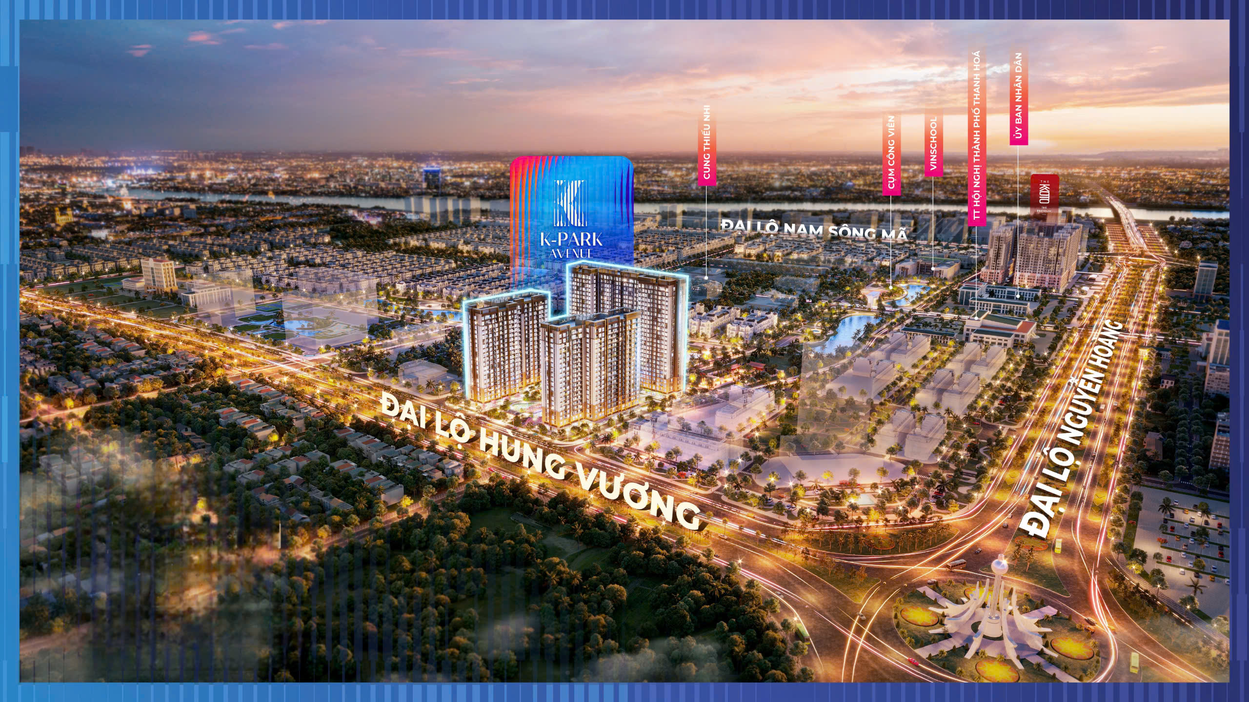 vị trí chung cư the k park vinhomes star city thanh hóa
