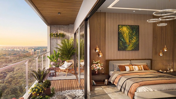 Ban công panorama căn hộ A1 K-Park Avenue Thanh Hóa