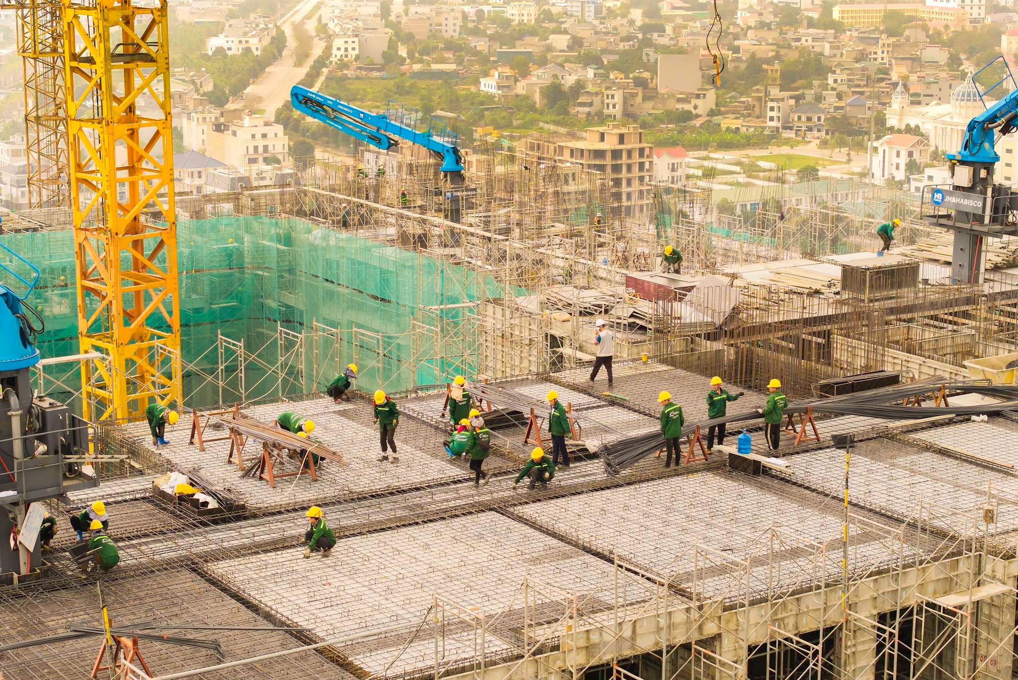 Toàn cảnh công trường xây dựng căn hộ The Kyoto Vinhomes Star City Thanh Hóa