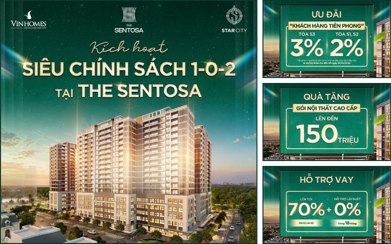 Chính sách mới nhất tại The Sentosa Vinhomes Star City