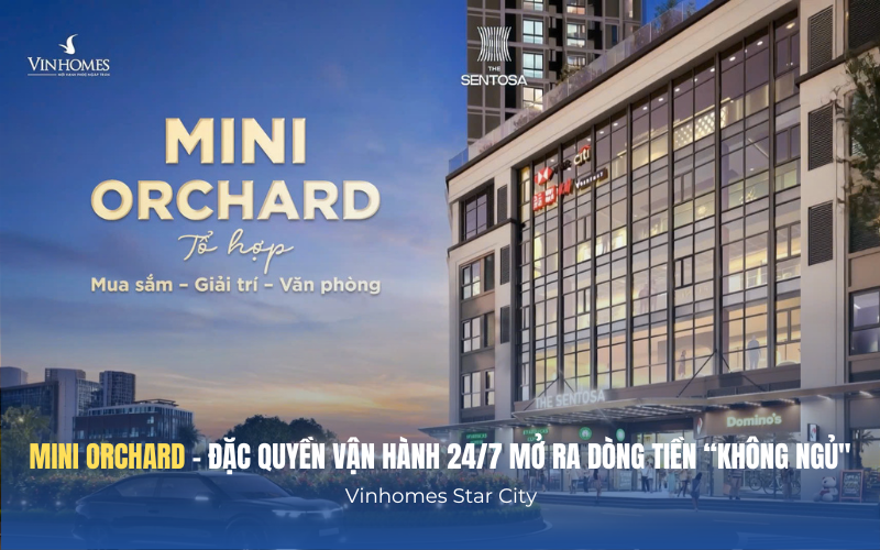 Shop thương mại Mini Orchard Vinhomes Star City