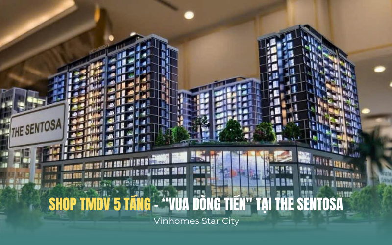 Shop thương mại 5 tầng tại phân khu The Sentosa, Vinhomes Thanh Hóa