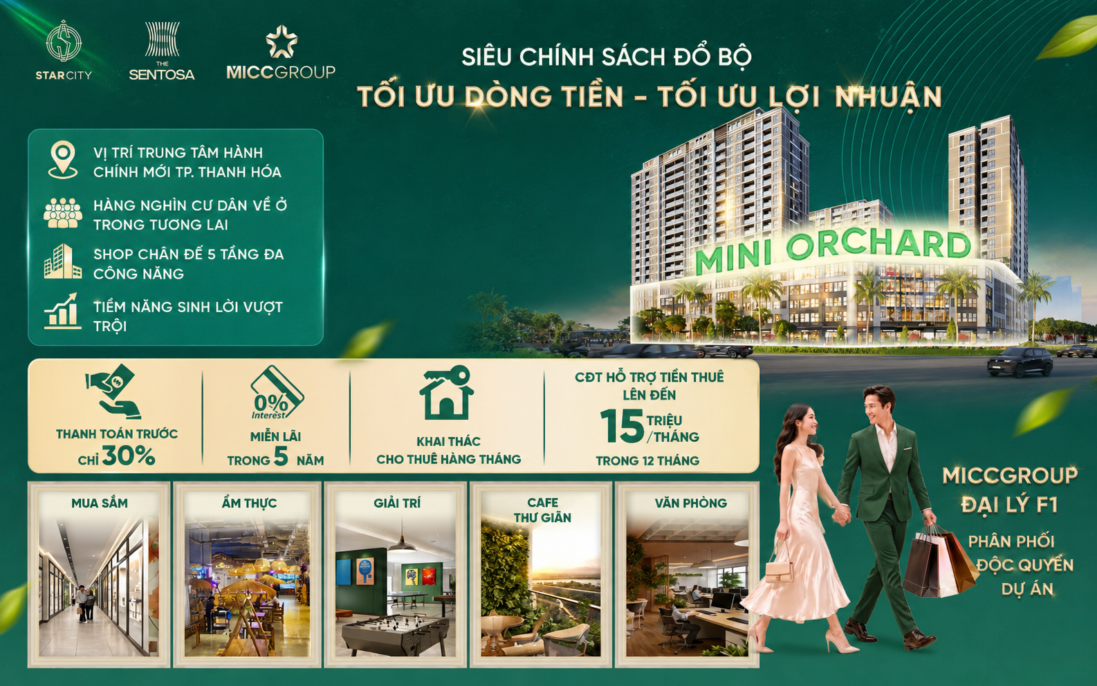 MICC GROUP phân phối độc quyền Shop TMDV The Sentosa.