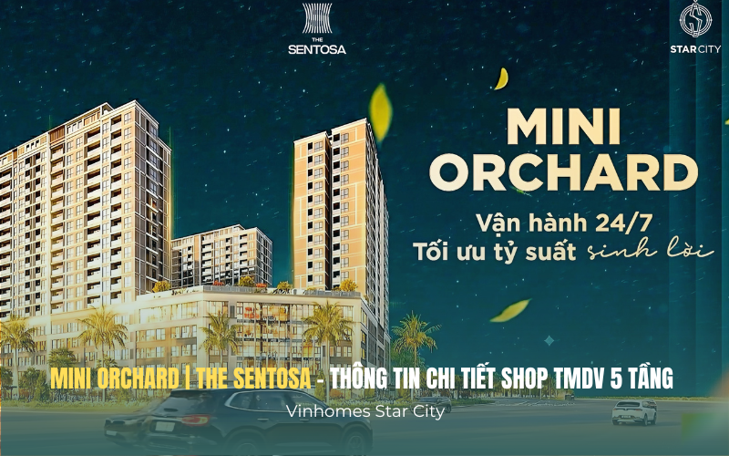 Shop TMDV tại phân khu căn hộ The Sentosa Thanh Hóa