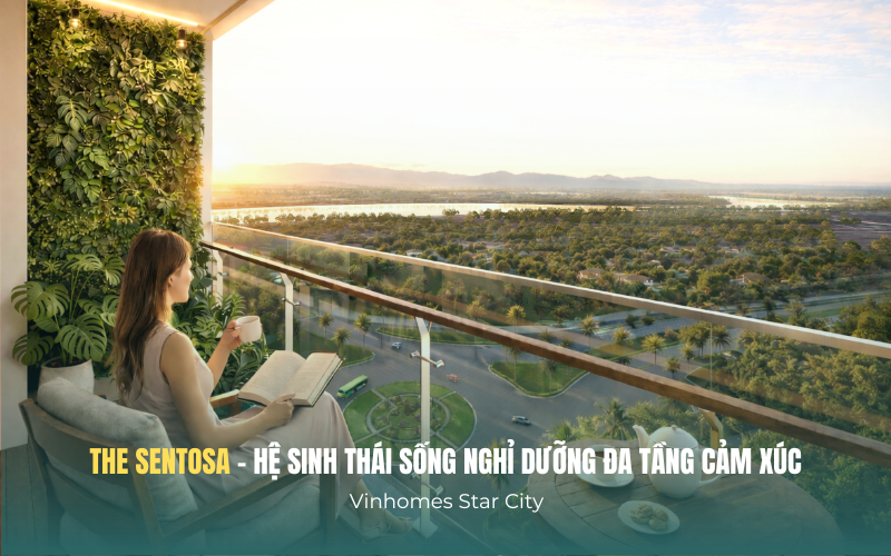 Tầm view sông Mã tại căn hộ The Sentosa - Vinhomes Star City