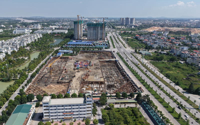 Tiến độ xây dựng mới nhất tại phân khu The Victoria